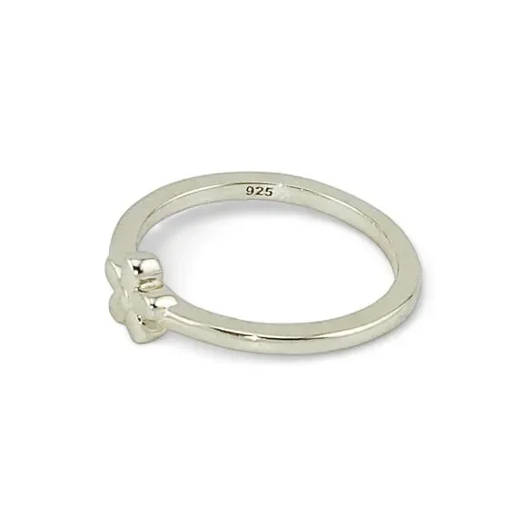 Sterling Silver 925 Baby Flower Ring - Picture 4 of 4